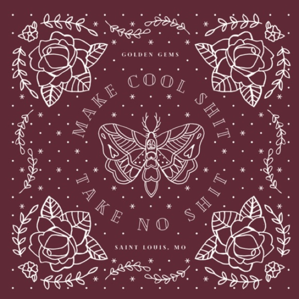 Burgundy Bandana - Picture 3 of 5